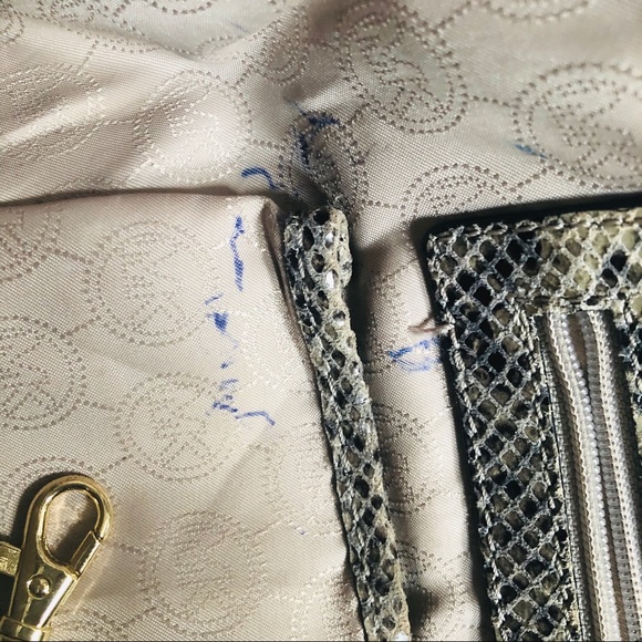 Michael Kors Gray/Tan Python Bag - Picture 7 of 8